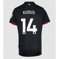 Maglia Calcio West Ham United Mohammed Kudus #14 Seconda Divisa 2024-25 Manica Corta